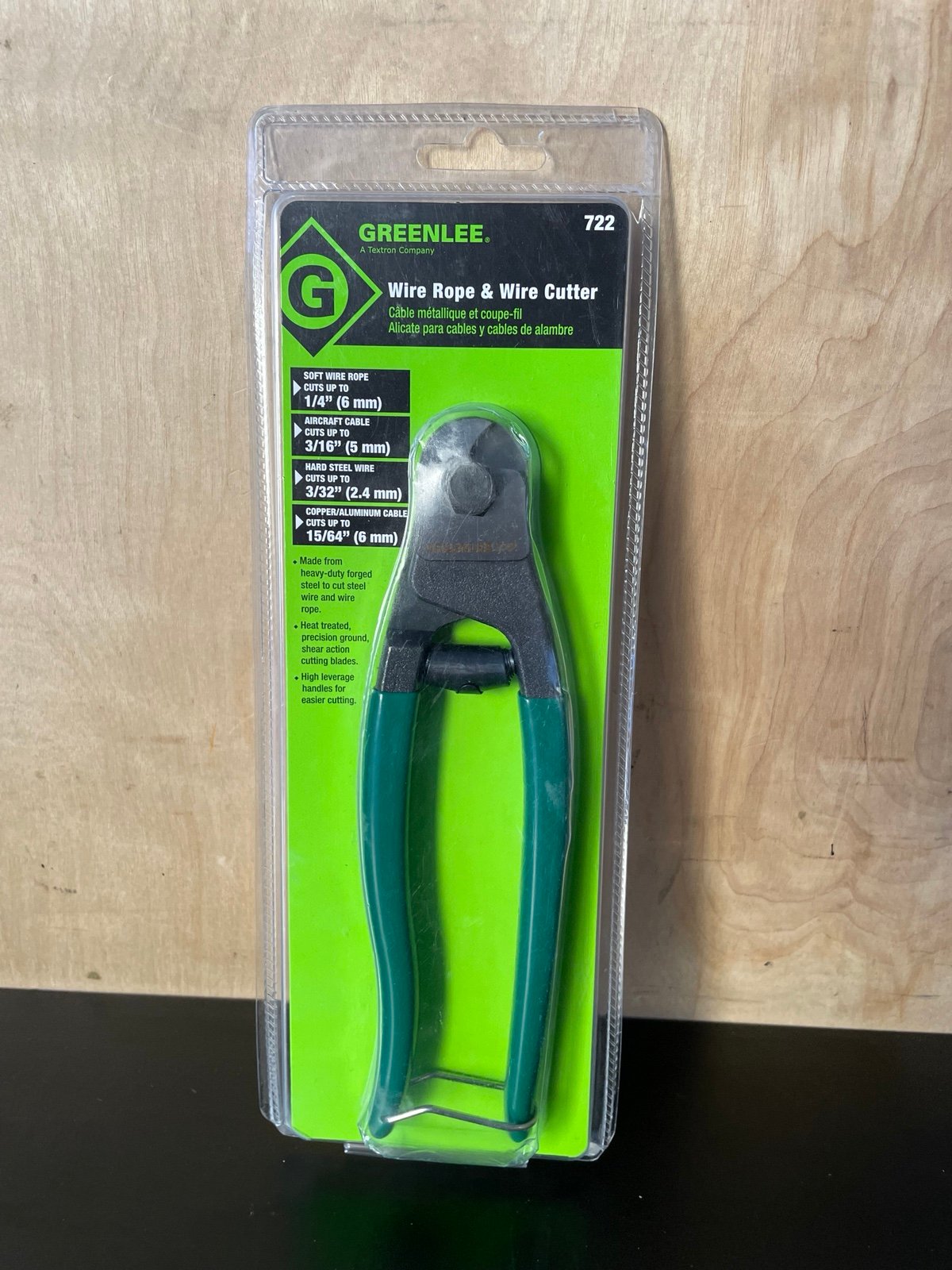 Greenlee 722 Wire Rope & Wire Cutter