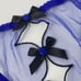 Agent Provocateur Lorna Blue Back Ouvert Brief AP2 Small NWT