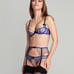 Agent Provocateur Lorna Blue Back Ouvert Brief AP2 Small NWT