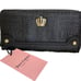 Brand New Juicy Couture Embossed Zip Around Wallet Black w/ LOGO Lining