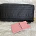 Brand New Juicy Couture Embossed Zip Around Wallet Black w/ LOGO Lining
