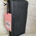 Brand New Juicy Couture Embossed Zip Around Wallet Black w/ LOGO Lining