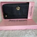 Brand New Juicy Couture Embossed Zip Around Wallet Black w/ LOGO Lining