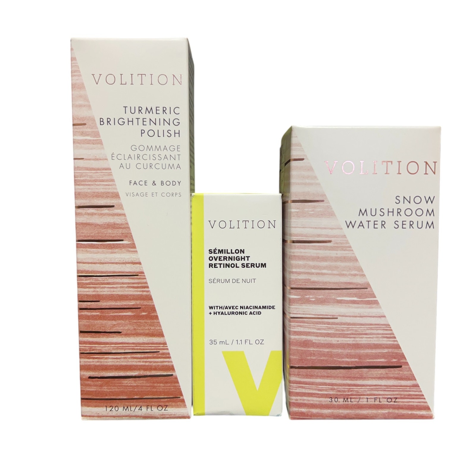 Volition Skincare Brightening Polish Overnight Retinol & Snow Mushroom Serum NEW