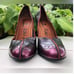 Lanvin leather metallic red pumps heels size 41 US 10