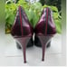 Lanvin leather metallic red pumps heels size 41 US 10