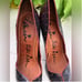 Lanvin leather metallic red pumps heels size 41 US 10