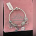 Linx Snake Chain Bracelet with Butterfly Heart and Flower Themed Charms