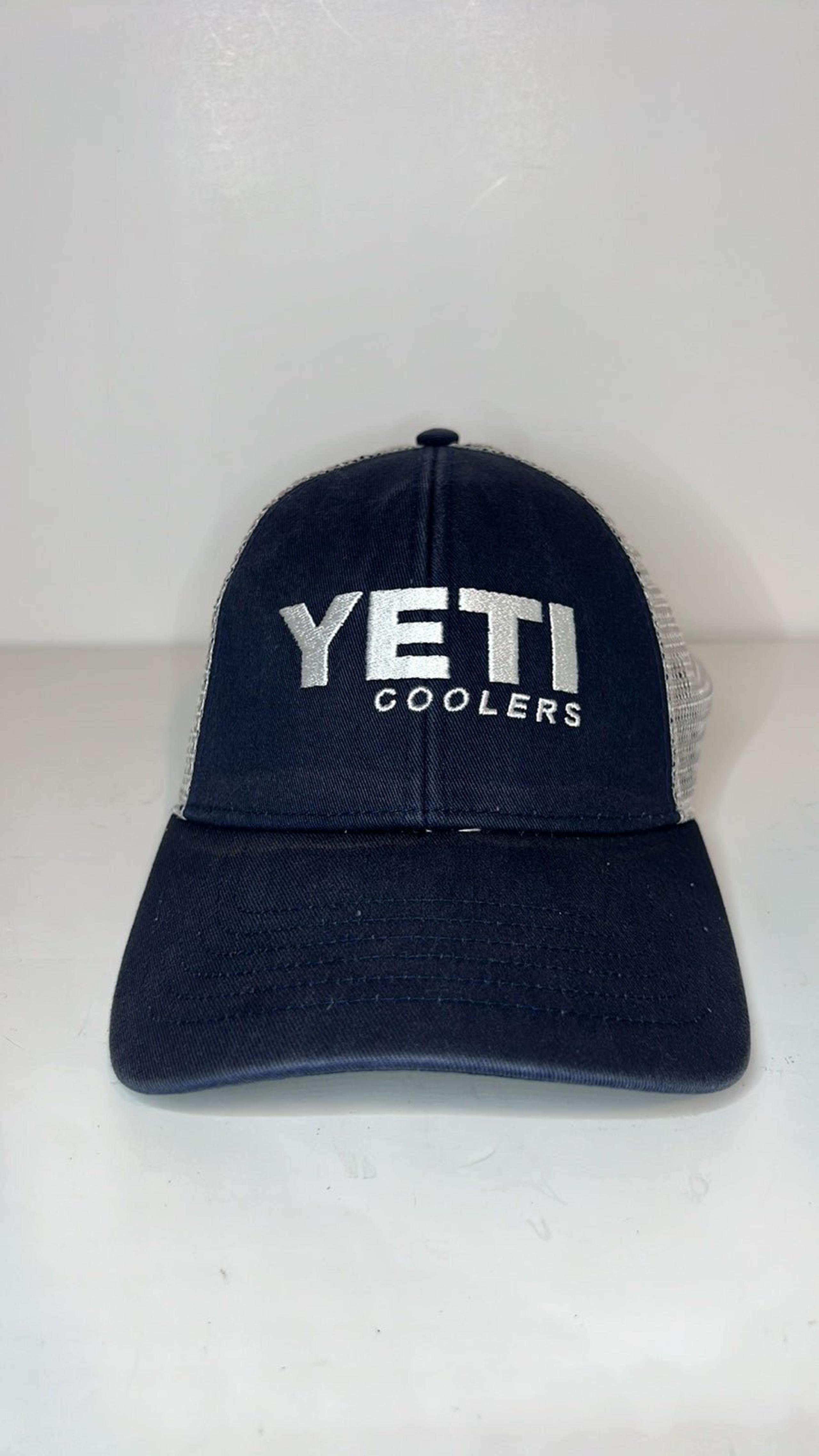 Yeti Coolers - Snapback Truckers Hat - Navy/White Men’s.