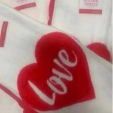 NEW LOVE KITCHEN TOWELS A SET OF 3 PACKS