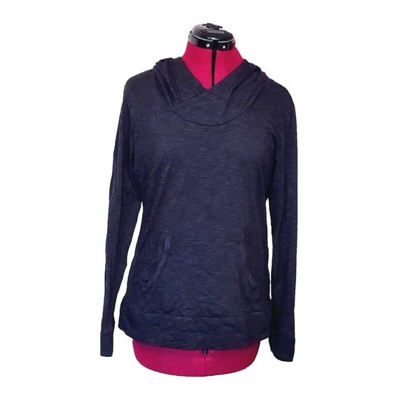 Columbia Womens Hoodie Pullover Size Medium Black Kangaroo Pocket