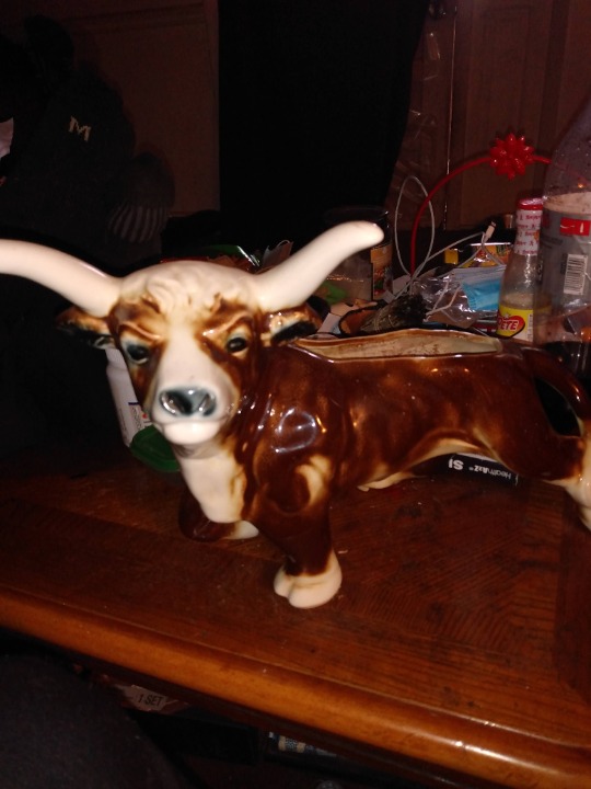 Vintage longhorn planter