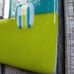 Fused Studio Glass Mirror Signed USAmade