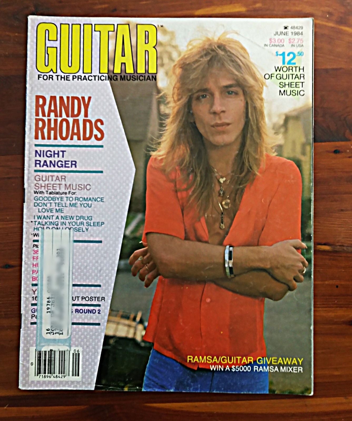 Randy Rhoads 1984 Guitar Magazine
