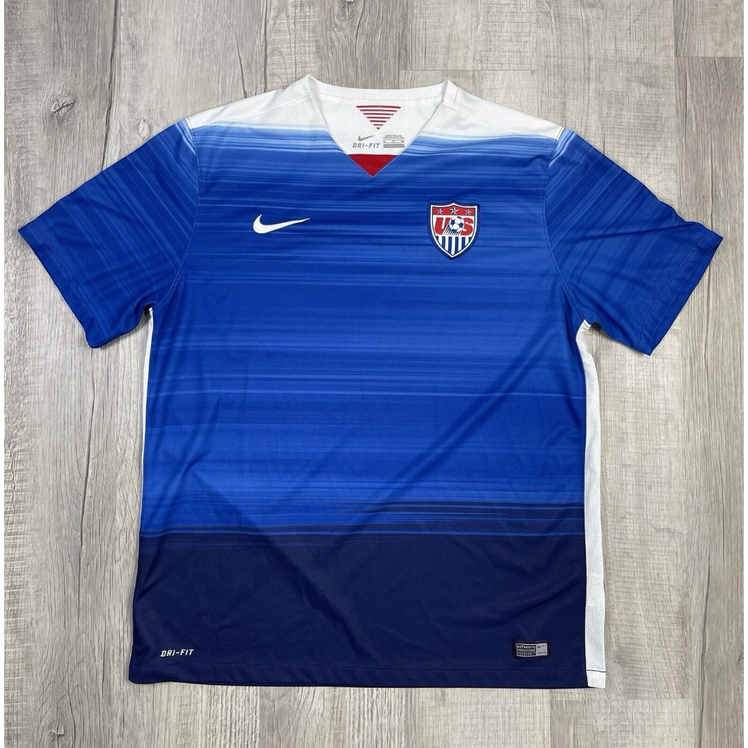 USMNT 2015 Authentic Nike Away Soccer Jersey XL Dri-Fit Men's National Team J