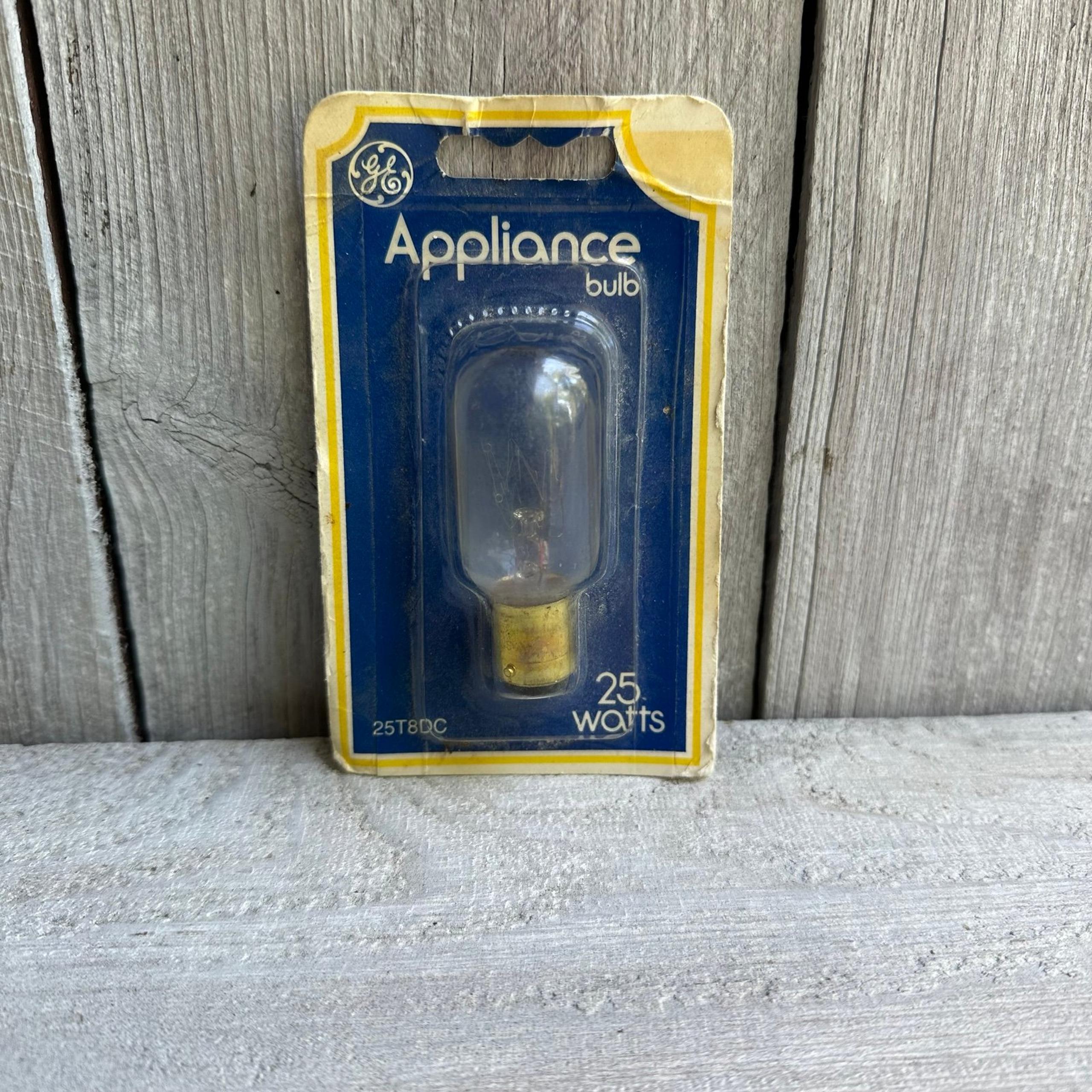 GE 25w Appliance Light Bulb double contact Bayonet Base 25T8 DC T8