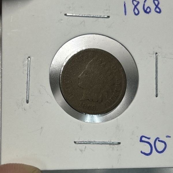 1868 Indian Head Cent Copper Coin Collection