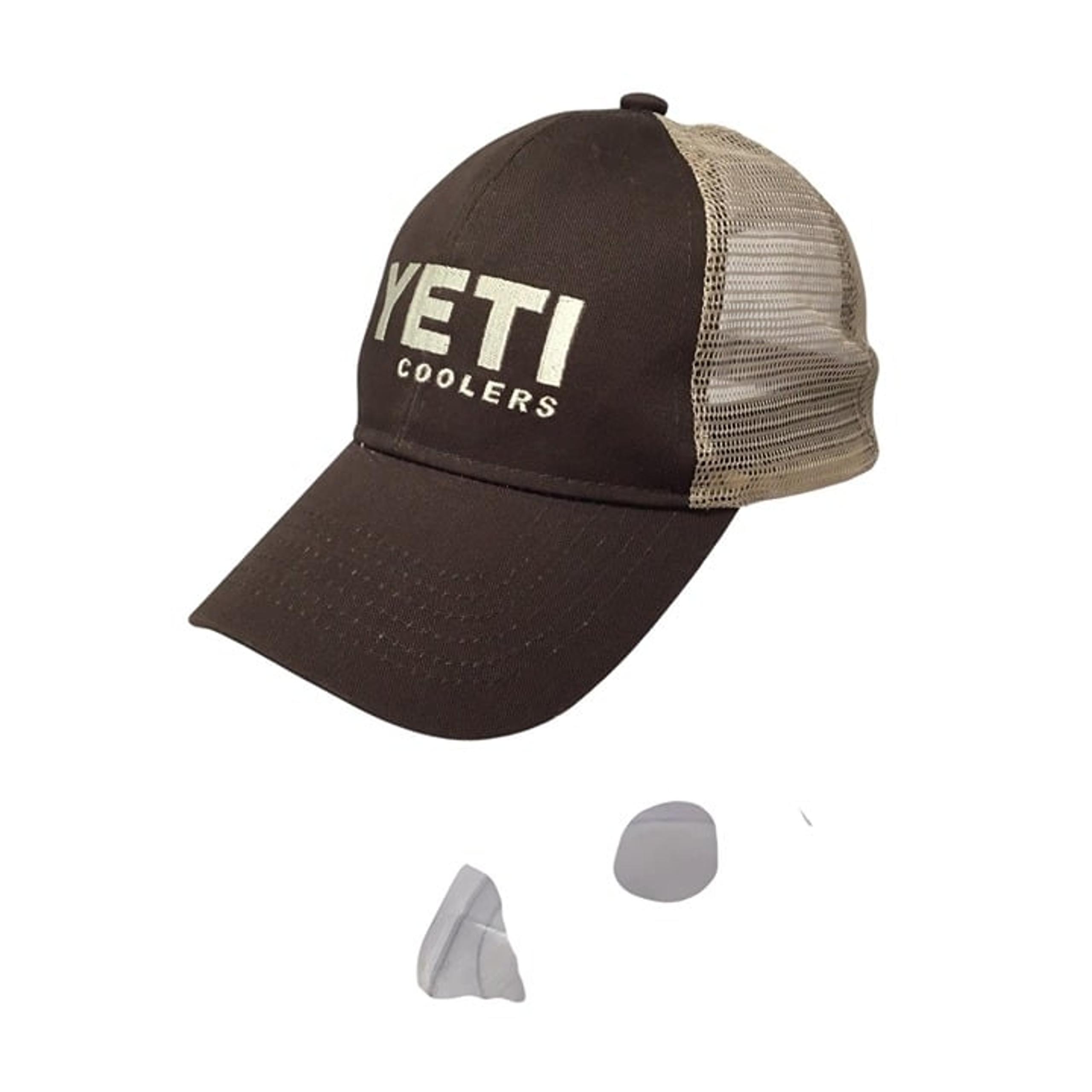 Yeti Coolers NWOT Men's Hat Baseball Cap Mesh Snapback Brown Tan Wildly Stronger