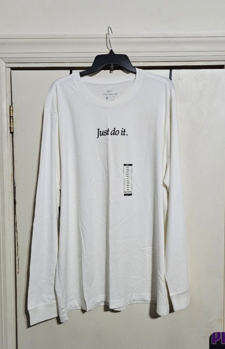 NIKE JUST DO IT WHITE SHIRT 2XL