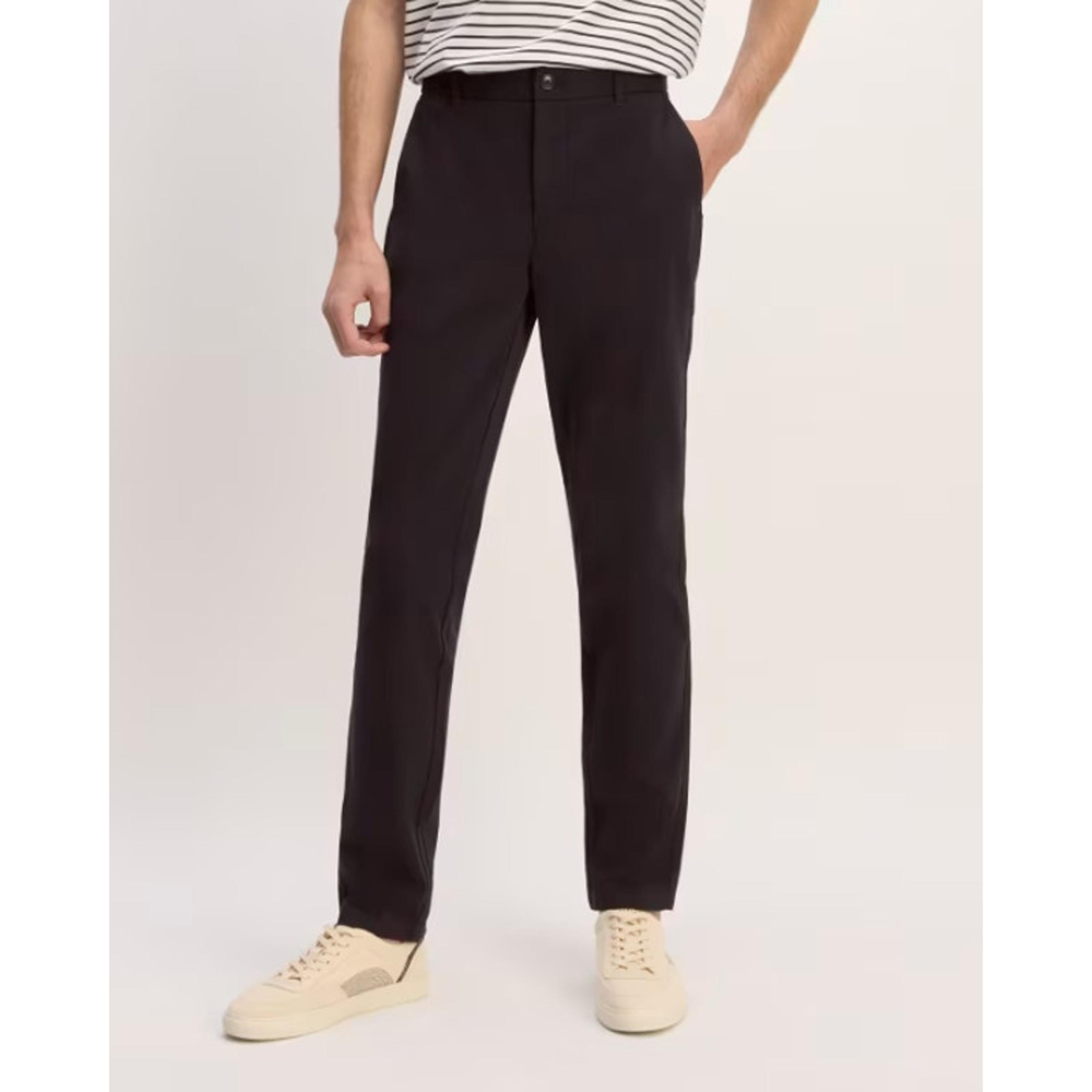 EVERLANE Men's Performance Chino Pants 36x34 Black Uniform Flat Front NWT