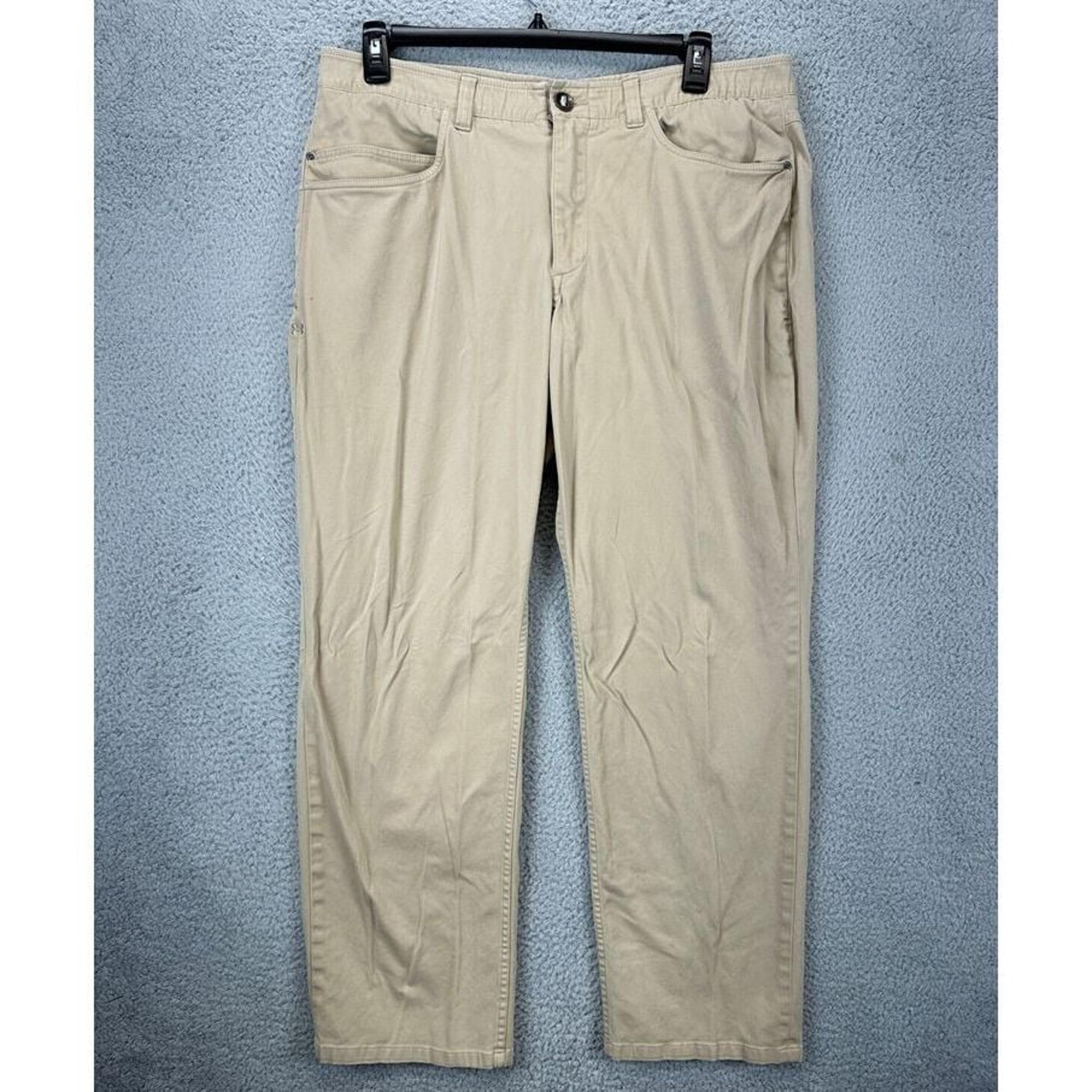Under Armour Pants Mens 36X30 Tan Loose Golf Khakis Chino Straight Leg Stretch