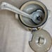 Studio pottery stoneware soup tureen with lid, ladle.