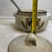 Studio pottery stoneware soup tureen with lid, ladle.