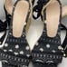 STUART WEITZMAN, Authentic Illeana Lace Up Wedges, Black Paisley Bandana Print
