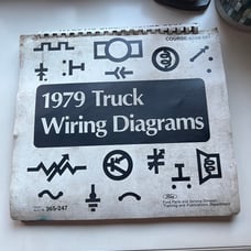 Ford 1979 Truck Wiring Diagrams Manual Binder OEM