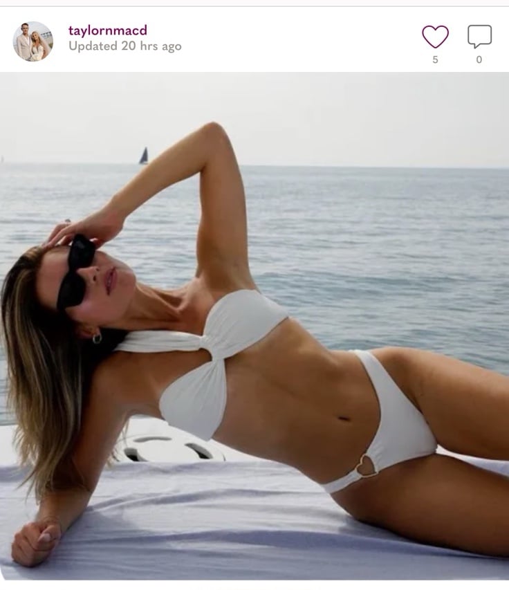 Dolce Leon white bikini