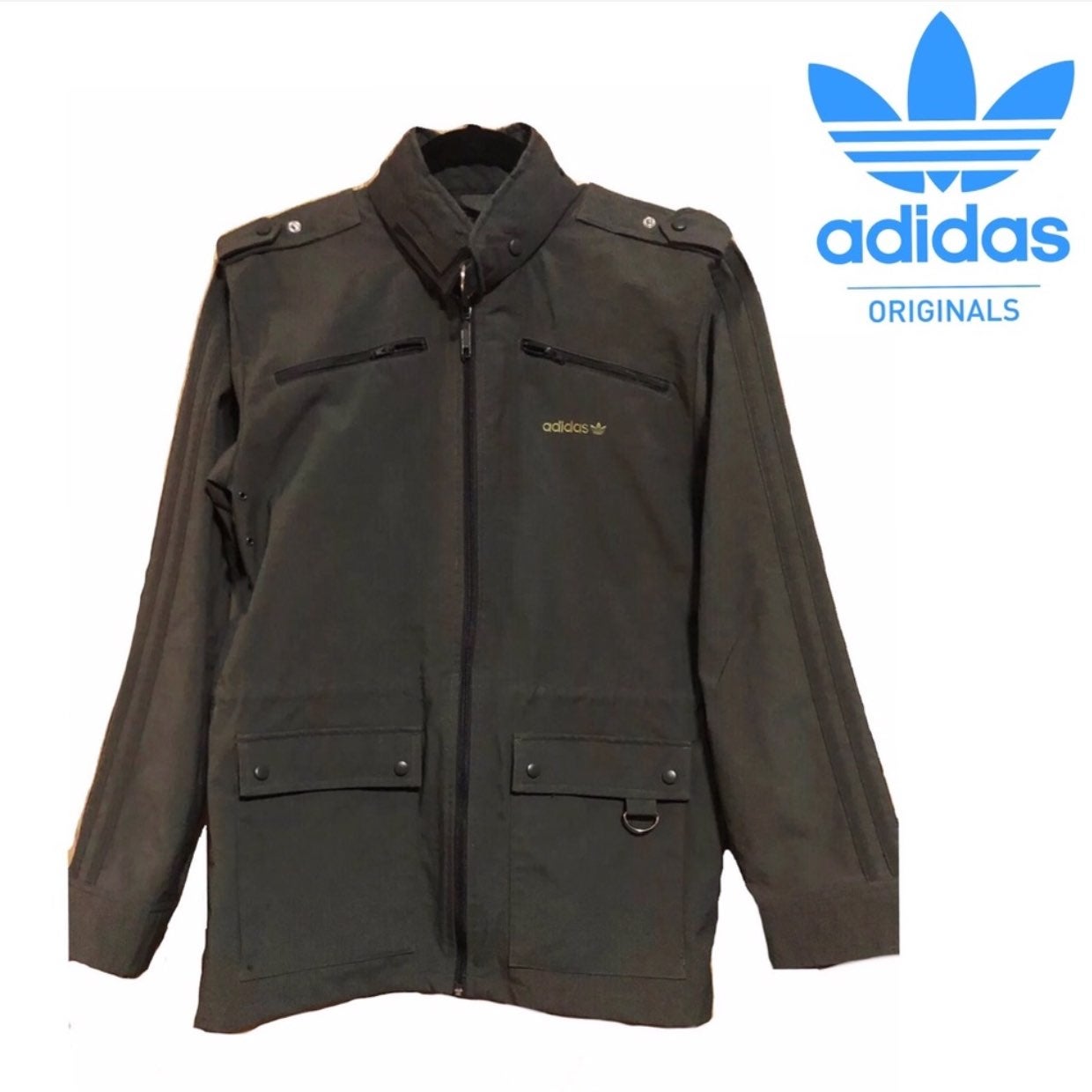 Adidas originals logo military jacket