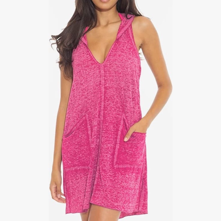 Becca Rebecca Virtue Beach Date Hooded Swim Coverup SZ XS/S NWT