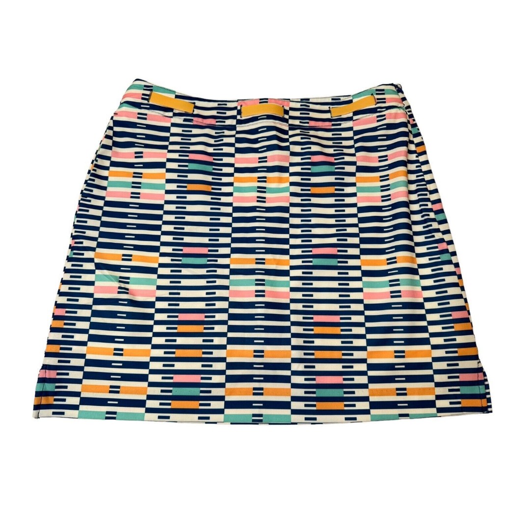 EP Pro Women’s Golf Skirt/Skort Lined Plaid/Striped Colorful Size 10 EUC