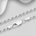 Italian Sterling Silver Rope Chain