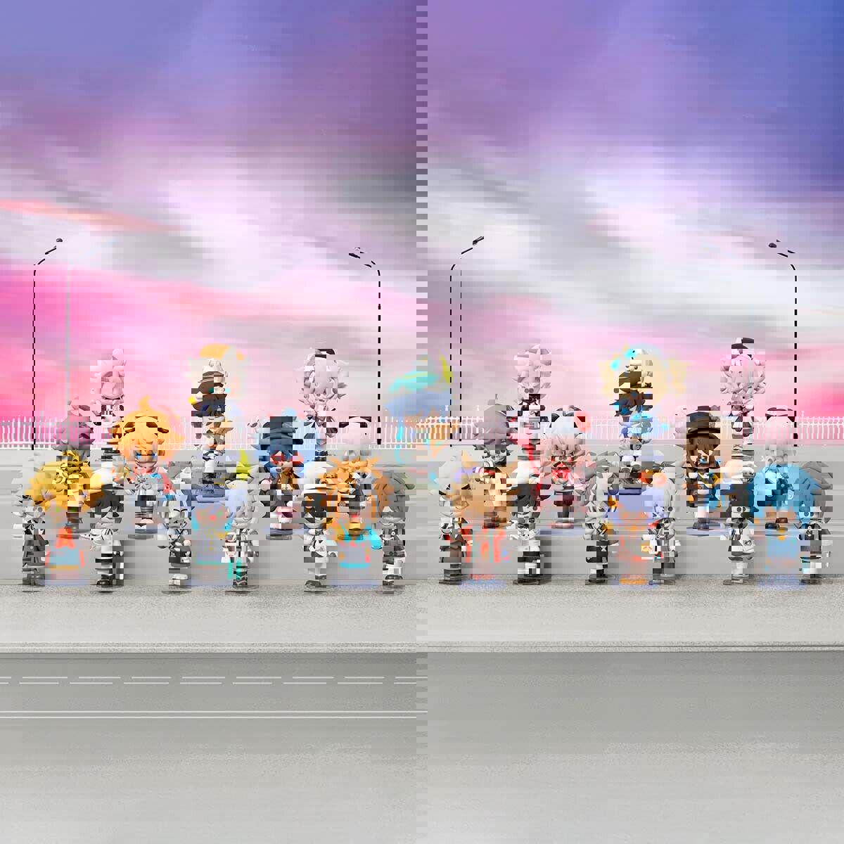 Pop Mart Genshin Impact Dress-Up Dreams Themed Chibi Series Figures (Full Set)