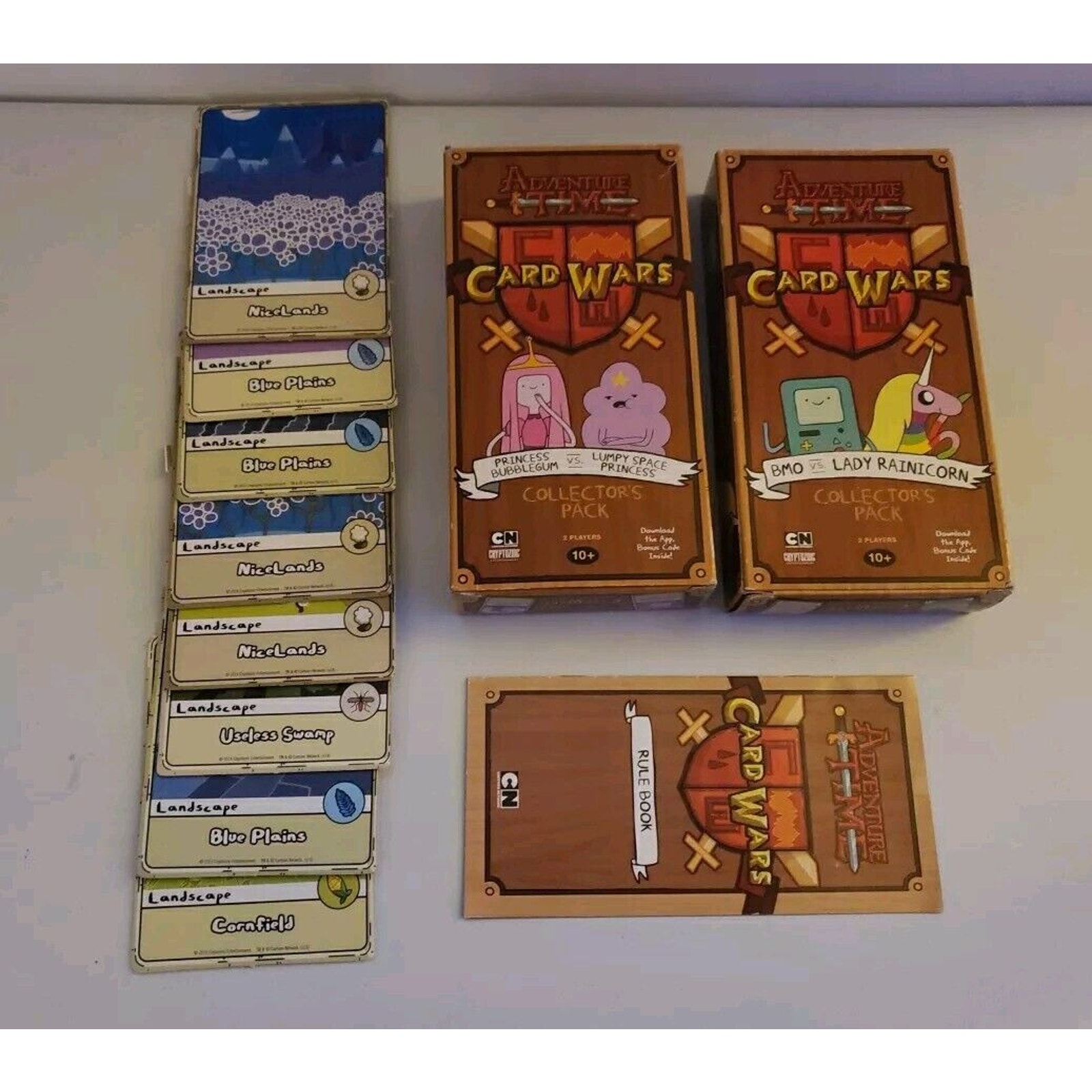 Adventure Time Card Wars BMO VS Lady Rainicorn & Princess Bubblegum Vs Lumpy Lot