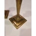 Mid 20th Century Hollywood Regency Brass Ram's Head Candle Holders Set of 2 EUC