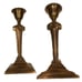 Mid 20th Century Hollywood Regency Brass Ram's Head Candle Holders Set of 2 EUC