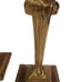 Mid 20th Century Hollywood Regency Brass Ram's Head Candle Holders Set of 2 EUC