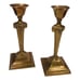 Mid 20th Century Hollywood Regency Brass Ram's Head Candle Holders Set of 2 EUC