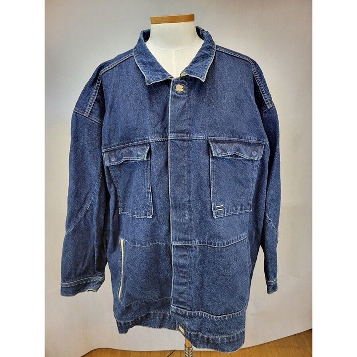 Sean John Denim Jacket Mens Size 6XB Color Blue (Heavyweight)
