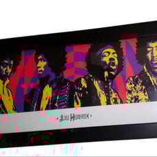 Jimi Hendrix Purple Haze Framed Lithograph Poster 4 Pictures Hanging Wall Art