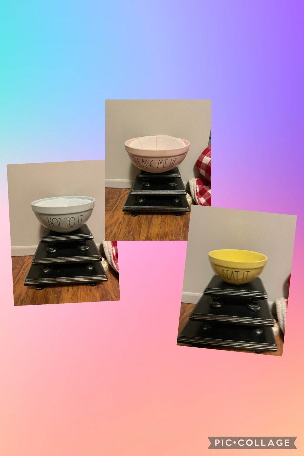 Rae Dunn Pastel Mixing Bowl Set