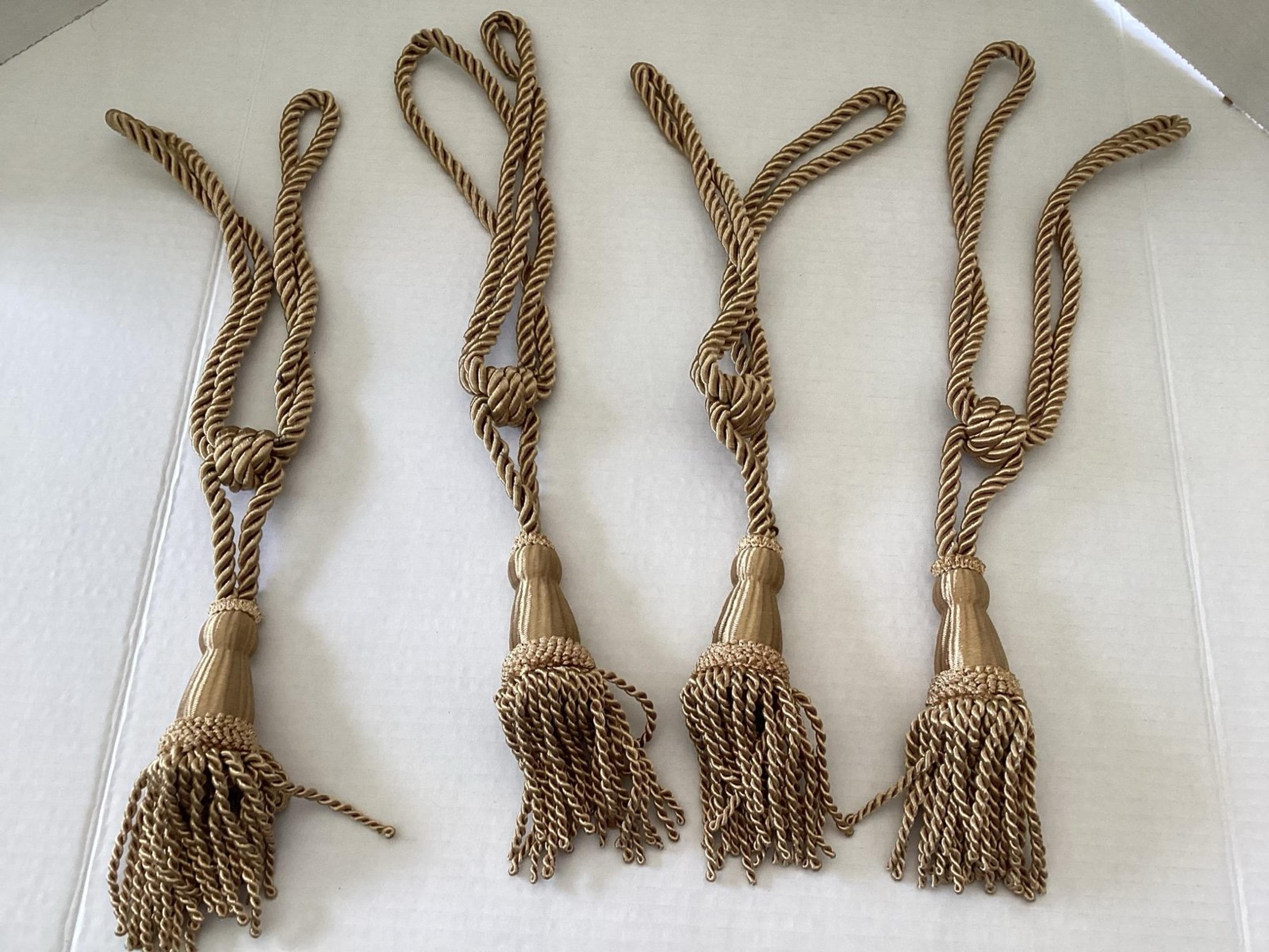 Fringe Gold Drapery tie backs