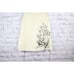 Penelope Starr Women's Yellow Embroidered Floral Tie Waist Lined Wrap Skirt M