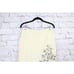 Penelope Starr Women's Yellow Embroidered Floral Tie Waist Lined Wrap Skirt M