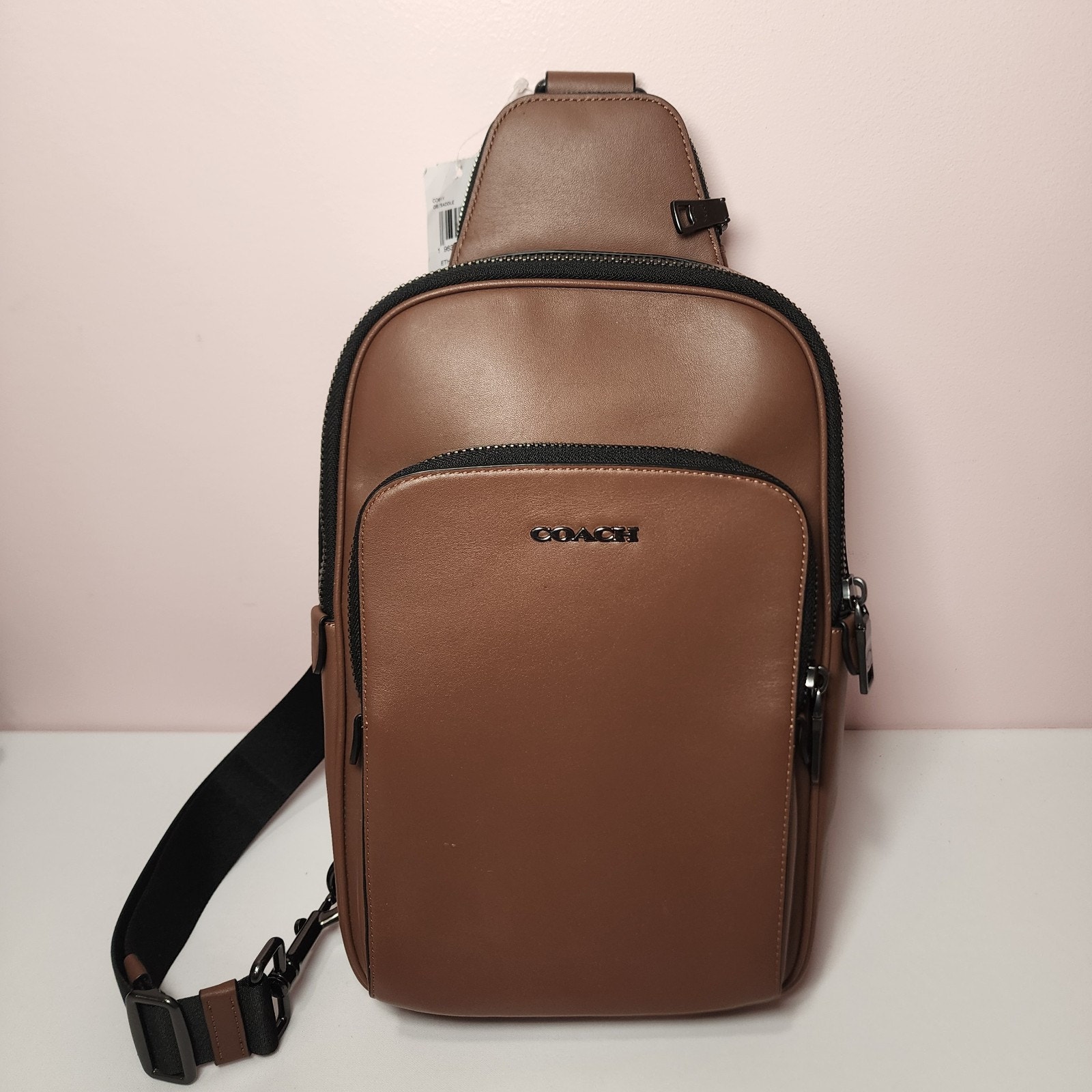NWT COACH CO911 ETHAN PACK BAG Saddle Brown Leather QBSD BACKPACK