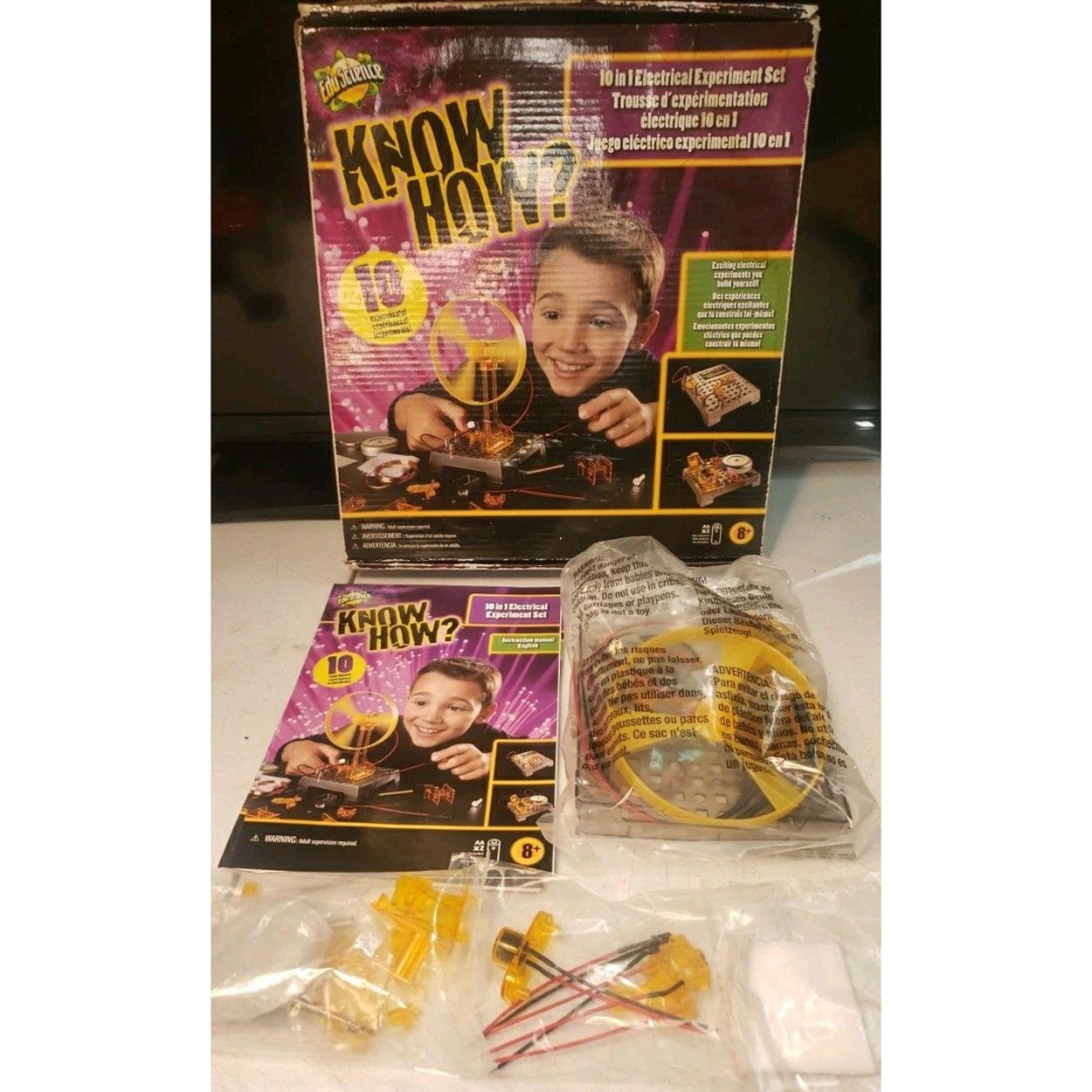 Eduscience Know How 10 in 1 electrical experiment set New Open Box Sealed Inside