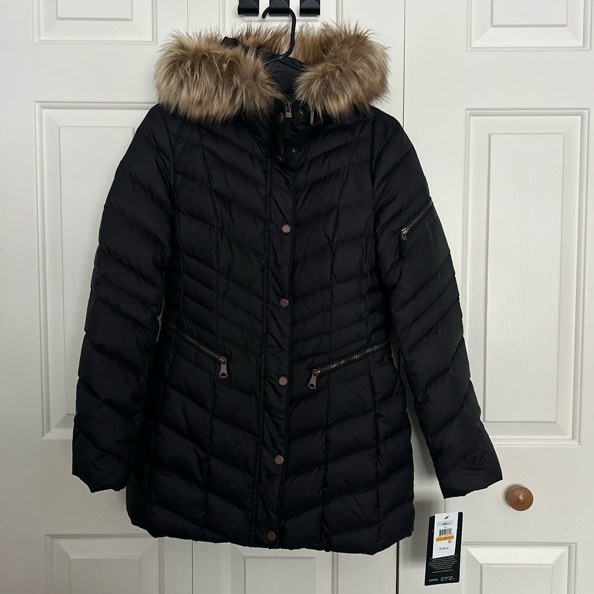 NWT Marc New York Black Puffer Coat -S