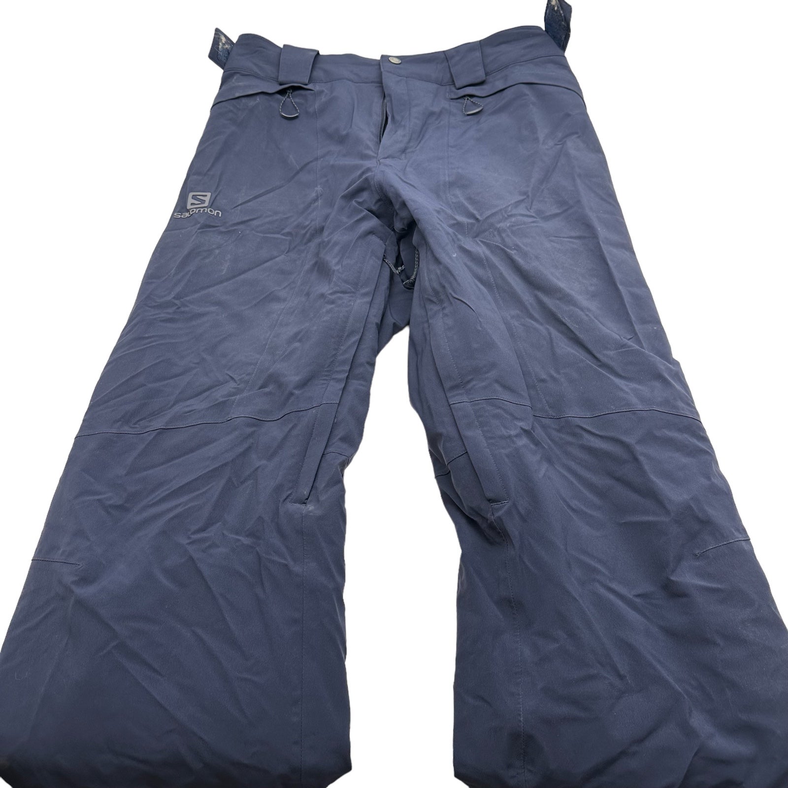 Salomon Snow Pants Mens XL Navy Blue Ski Snowboard Winter Skiing Water/Windproof
